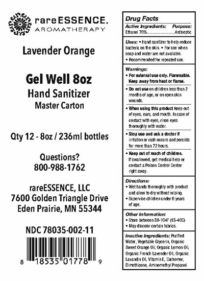 Gel Well Hand Sanitizer 12x8oz (Gel Well Hand Sanitizer Packing Labels 12x8oz)